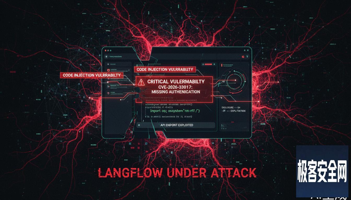 Langflow关键漏洞CVE-2026-33017在披露后20小时内遭主动利用
